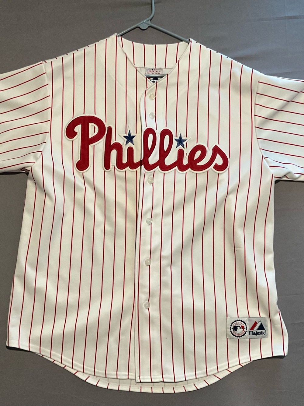 Philadelphia Phillies Chase Utley #26 Majestic Men’s Jersey Sz L / XL
